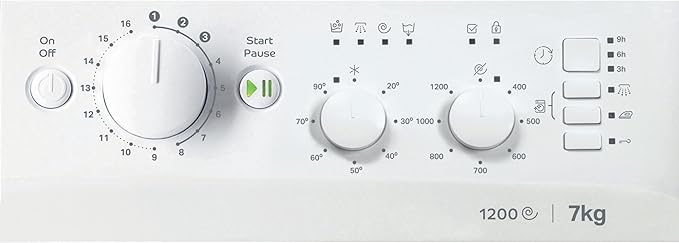 Indesit MTWC 71252 W UK - White Freestanding 7KG Washing Machine - 1200 RPM - E energy - Image 3
